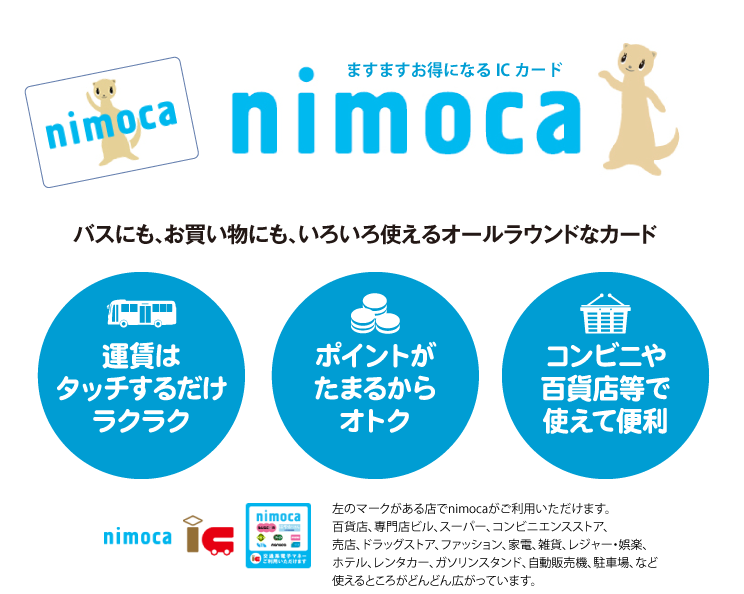 ますますお得になるICカードバスにも、お買い物にも